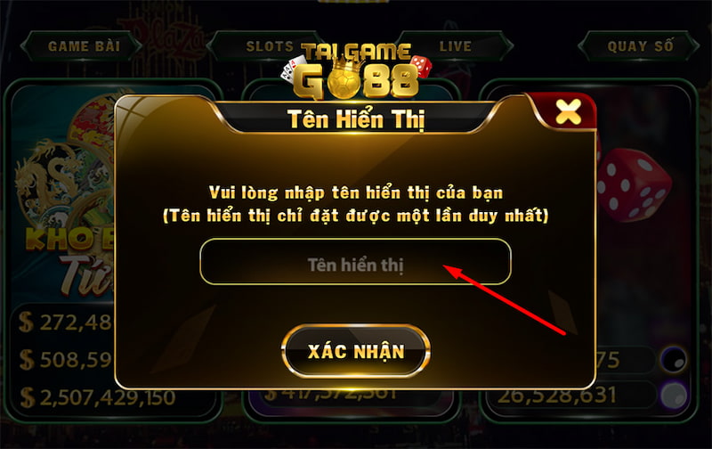 Kiểm tra các thông tin của cược thủ và xác nhận